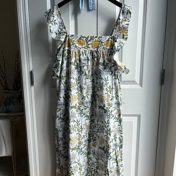 Hannah Artwear Annabella Floral Midi Dress Limoncello , 3 (Large) - NWT - Picture 4 of 7